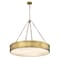 Z-Lite Anders Chandelier, 3-Light, 33 In.W x 5 In.H, Rubbed Brass/marbling 1944P33-RB-LED - alternate 6